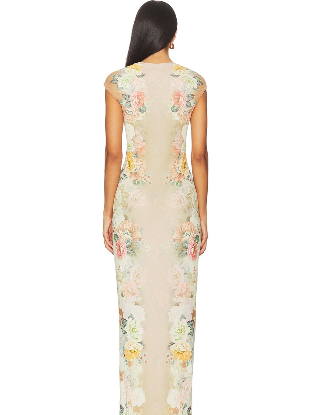 AFRM Cody Dress in Honey Rose Frame - Picture 3 of 9